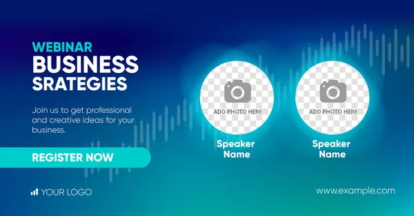 Webinar social media post template, webinar social media post template. Background and illustrations for social media banner design vector. 