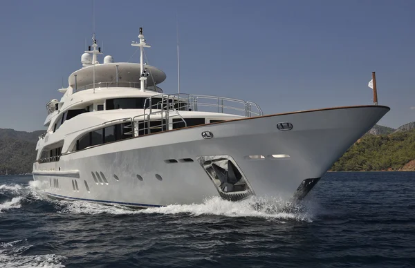 Megayacht de luxe Photos De Stock Libres De Droits