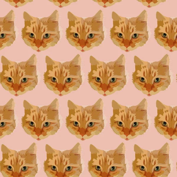 Vektör şirin kediler çiziyor. Kedilerin ikonu. Kumaş üzerine baskı yapmak için.