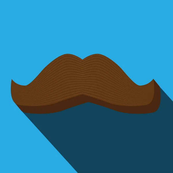 Vector Illustration Mustache Background Close — Stock Vector