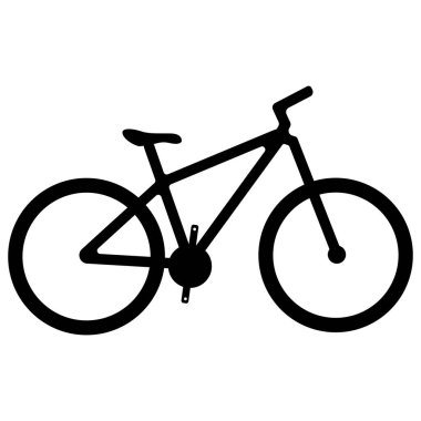 Bicycle outline icon, modern minimal flat design style, bike vector illustration. The inscription 