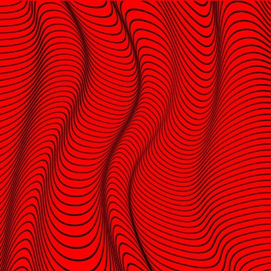 Soyut eğri çizgiler. Web işi ve grafik tasarımı için dalga şekli vektör arkaplanı.