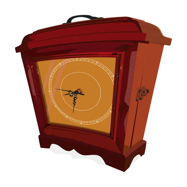 Watch Box Clock Has Secret Cabinet — Stock Vector