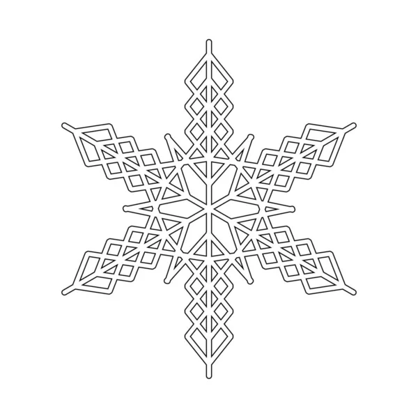 Snowflake Intricate Pattern Snowflake Symbol Winter Winter Weather — Stockový vektor