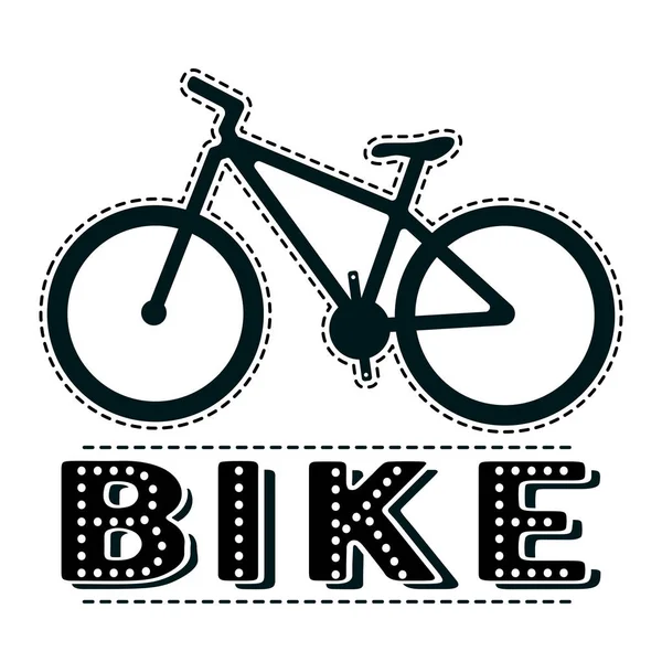 自転車アウトラインアイコン 現代の最小限のフラットデザインスタイル 自転車ベクトルイラスト 広告用自転車の銘 バイク — ストックベクタ