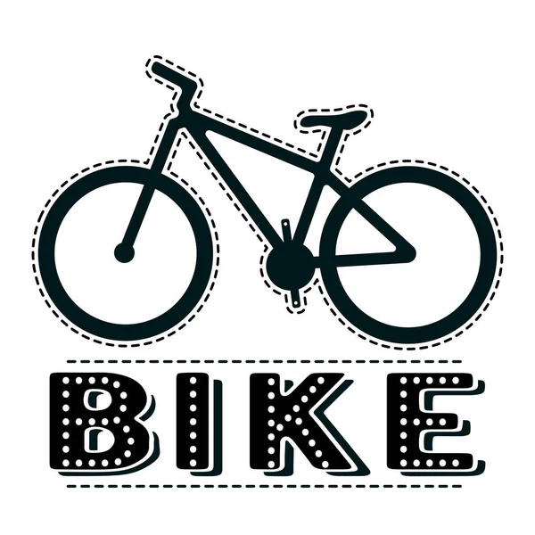Bicycle outline icon, modern minimal flat design style, bike vector illustration. The inscription 