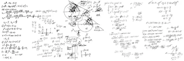 Ensemble Formules Mathématiques Solutions Aux Problèmes Aux Équations Les Devoirs — Image vectorielle