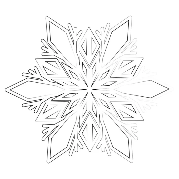 Snowflake Intricate Pattern Snowflake Symbol Winter Winter Weather — Stock Vector