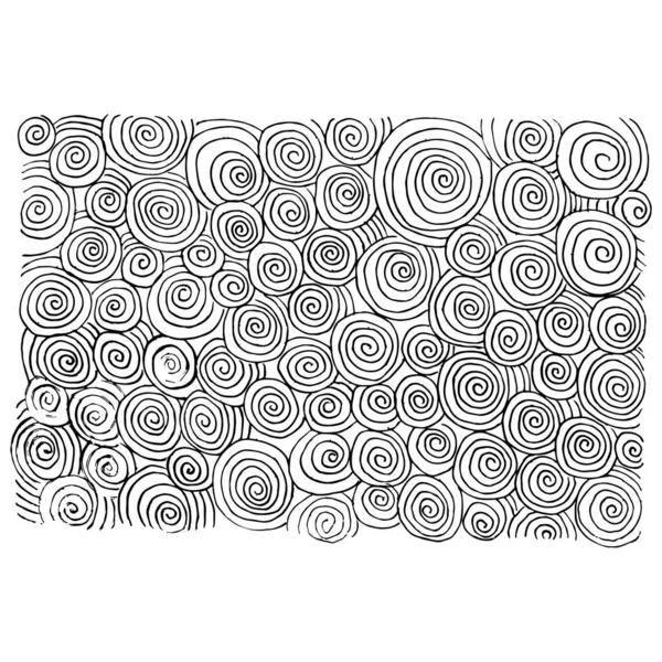 การวาดร ปเกล ยวด วยม วงกลมท ลอนเยอะมาก — ภาพเวกเตอร์สต็อก