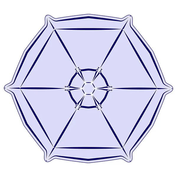 Blue Snowflake Intricate Pattern Snowflake Symbol Winter Winter Weather — 图库矢量图片