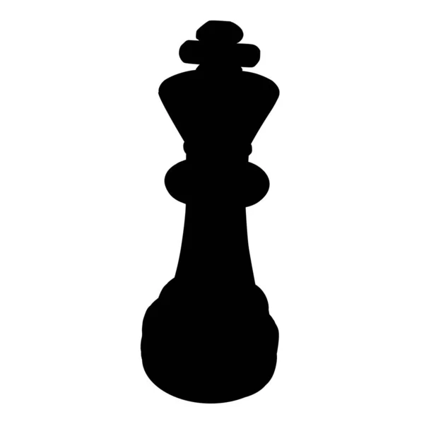 Зображення Шахового Короля Шахова Фігура Стратегічної Гри — стоковий вектор