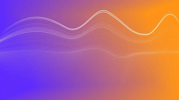 Soyut eğri çizgiler. Web işi ve grafik tasarımı için dalga şekli vektör arkaplanı.