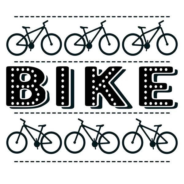 自転車アウトラインアイコン 現代の最小限のフラットデザインスタイル 自転車ベクトルイラスト 広告用自転車の銘 バイク — ストックベクタ