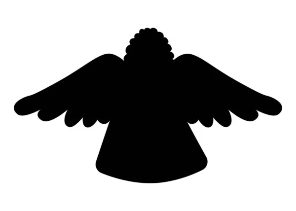 Holy Angel Wings Angel Long Robes Curly Hair Closed Eyes — Stok Vektör