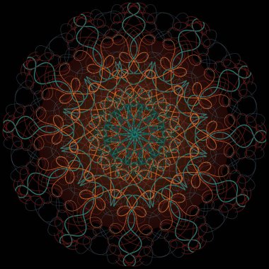 Soyut şekiller desen, vektör illüstrasyonu 