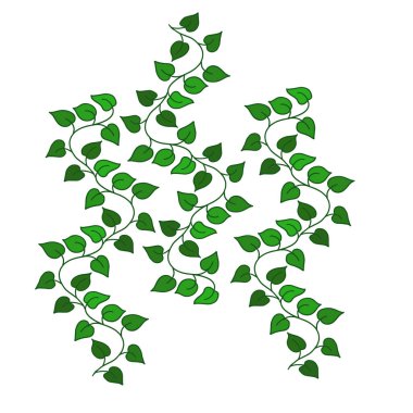 Vector simple pattern drawing of willow. Illustration for printing onto fabric.