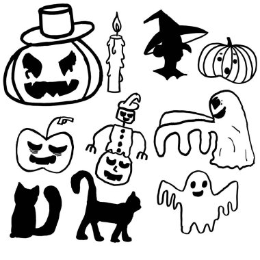 Sonbahar tatili için canavarlardan kalma bir geçmiş. Komik canavarlar.