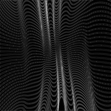 Soyut eğri çizgiler. Web işi ve grafik tasarımı için dalga şekli vektör arkaplanı.