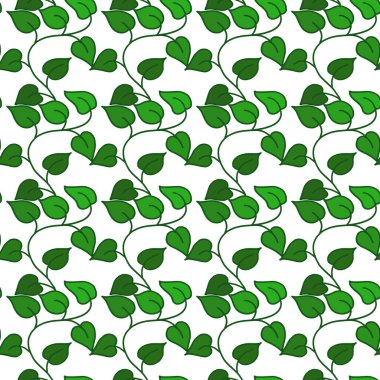 Vector simple pattern drawing of willow. Illustration for printing onto fabric.