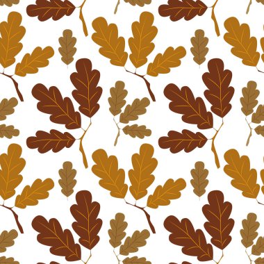 Renkli sonbahar yaprakları ayarlandı, vektör 