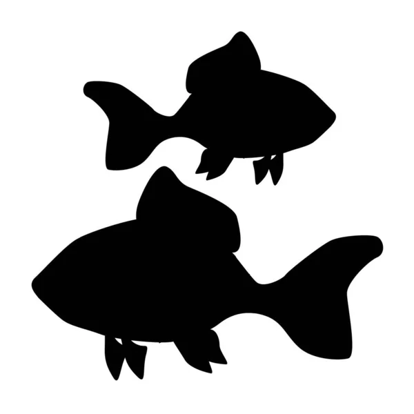 Set Pesci Mare Illustrazione Vettoriale — Vettoriale Stock