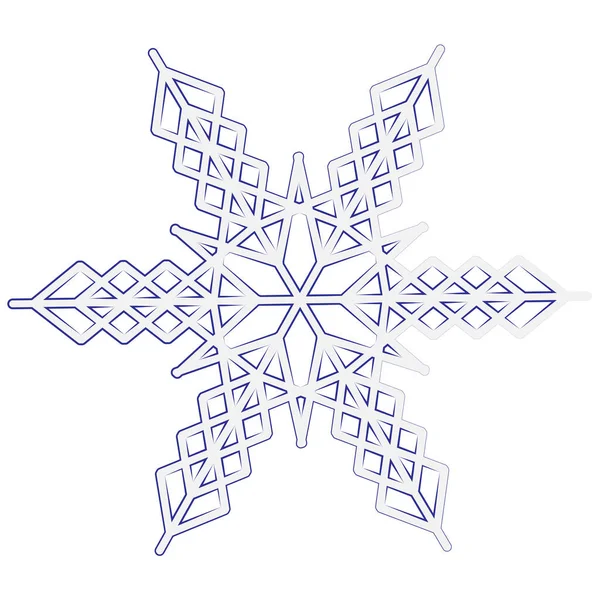 Snowflake Intricate Pattern Snowflake Symbol Winter Winter Weather — 图库矢量图片
