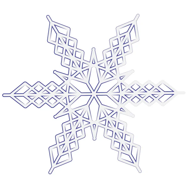 Snowflake Intricate Pattern Snowflake Symbol Winter Winter Weather — Vetor de Stock