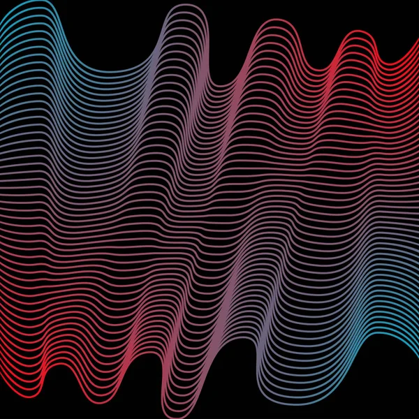 Líneas Curvas Abstractas Fondo Vector Forma Onda Para Negocio Web — Vector de stock