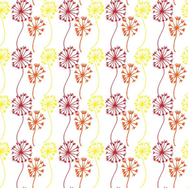 Colorful Vector Background Floral Theme — Stok Vektör