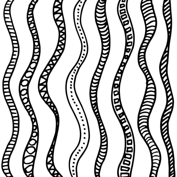 Waves Stripes Pattern Background Stripes Divided Fragments — 스톡 벡터
