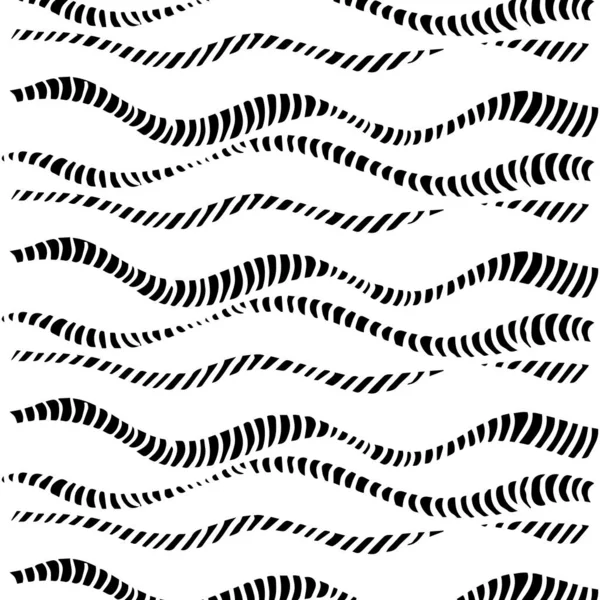 Waves Stripes Pattern Background Stripes Divided Fragments — Stok Vektör