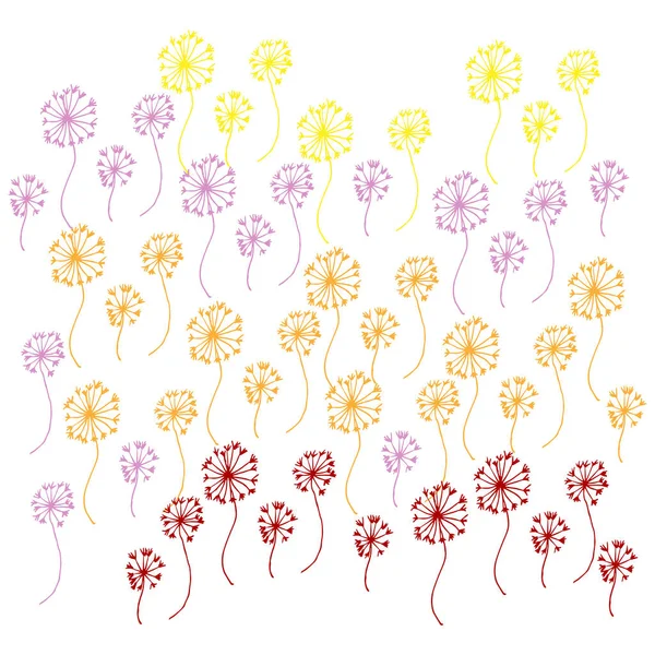 Colorful Vector Background Floral Theme — Image vectorielle