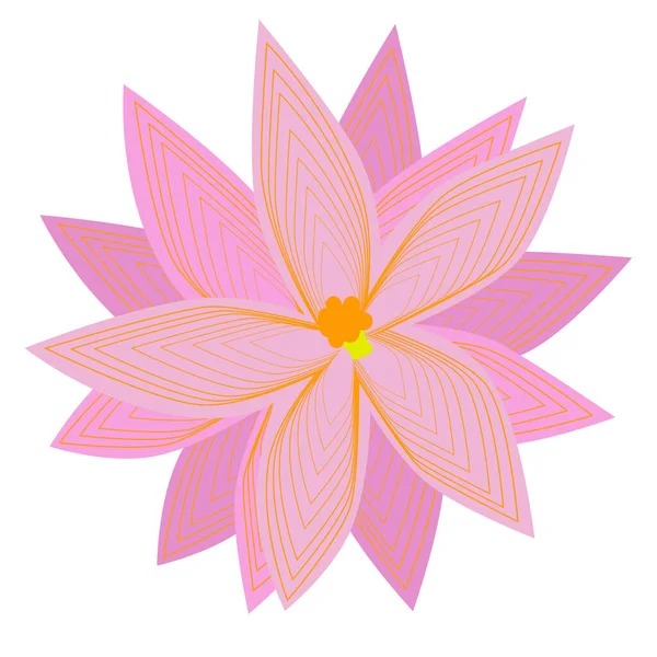 Dibujo Colorido Vectorial Flor Para Imprimir Tela Dibujo Floral — Vector de stock