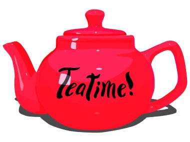 Tea kettle. Teapot. Ceramic teapot for tea.