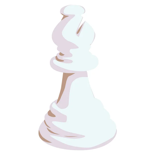 Temel Satranç Taşları Fil Stratejik Bir Oyun Için Satranç Taşları — Stok Vektör