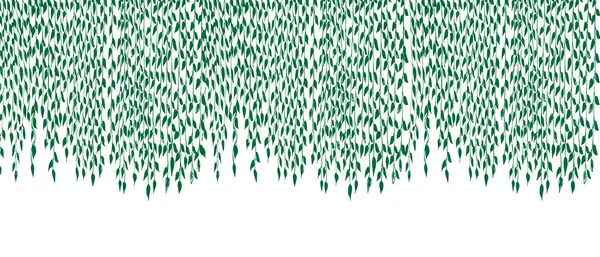 Vector Simple Pattern Drawing Willow Illustration Printing Fabric — Stok Vektör