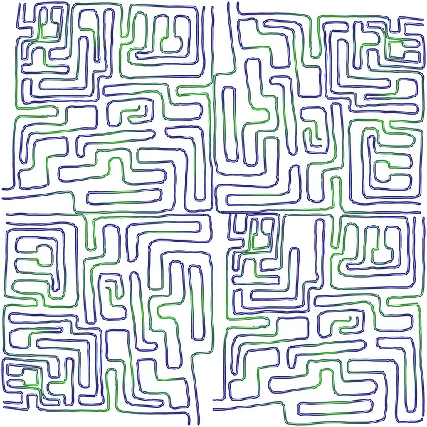 Abstract Maze Labyrinth Entrance Exit Vector Maze Drawing Maze Hand — Wektor stockowy