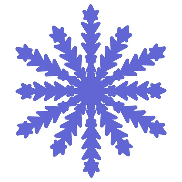 Blue Snowflake Intricate Pattern Snowflake Symbol Winter Winter Weather — Vector de stock