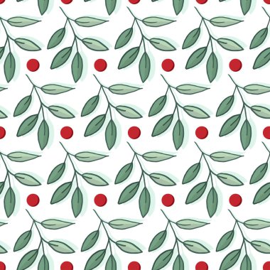 Yaprakların, yaprakların dalların çizimi..