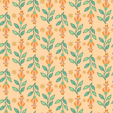 Yapraklı ve çiçek desenli vektör dalları. Doğrusal sanatsal yaprağın el yapımı dalları. Kurdele, sınır, süsleme için botanik tasarımı.