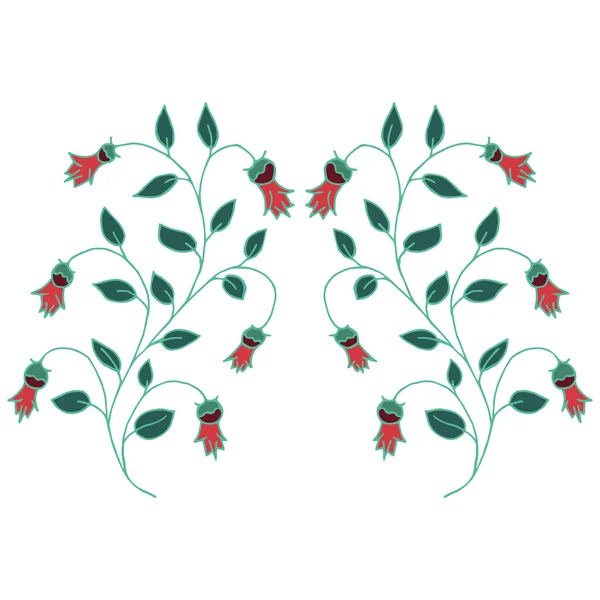 Простий Візерунок Квітів Фон — стоковий вектор
