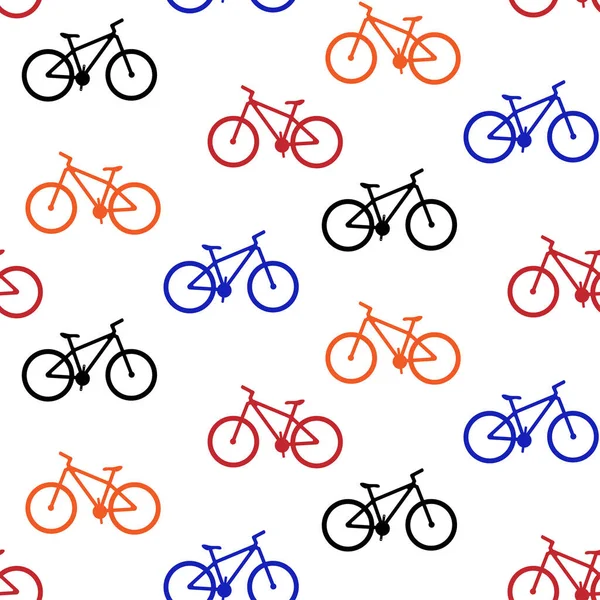 Vector Pattern Bikes Bicycle Pattern Printing Paper Fabric — ストックベクタ