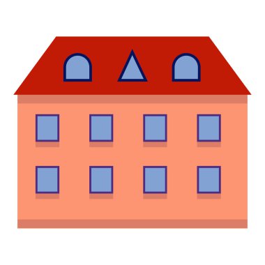 Ev. Web simgesi basit illüstrasyon