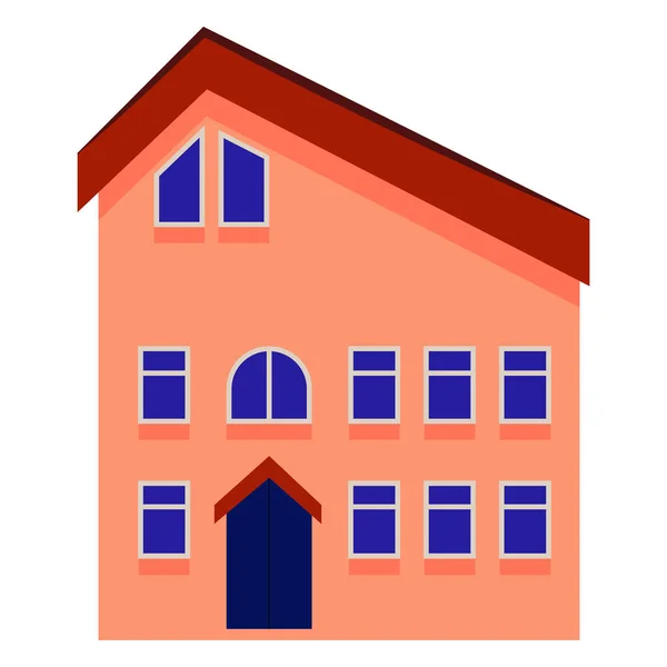 Het Huis Web Icoon Vector Illustratie — Stockvector