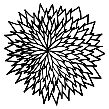 soyut dikenli desen, vektör illüstrasyonu