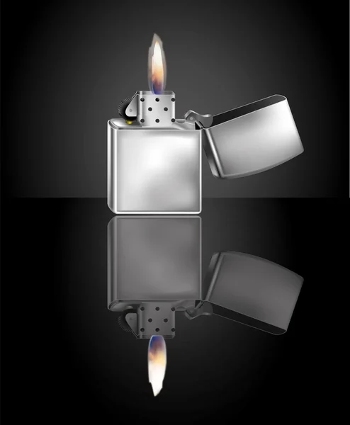 Zippo Lighter — Stock Vector