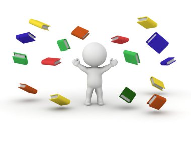 3D insan ve patlama kitaplar