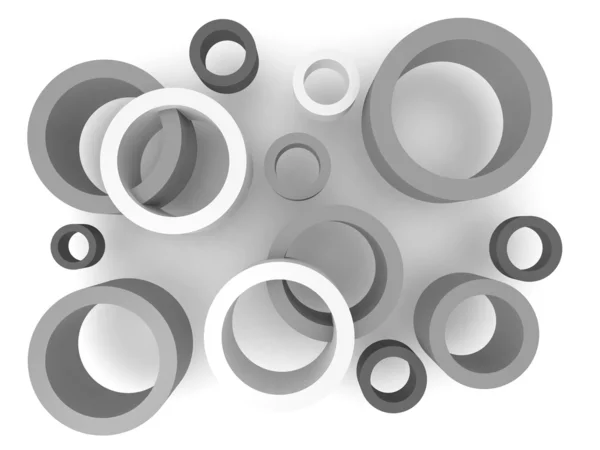 Cercles 3D abstraits — Photo
