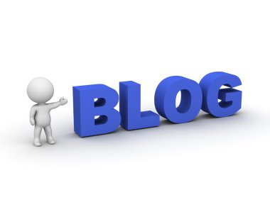 3D adam gösteren blog metin