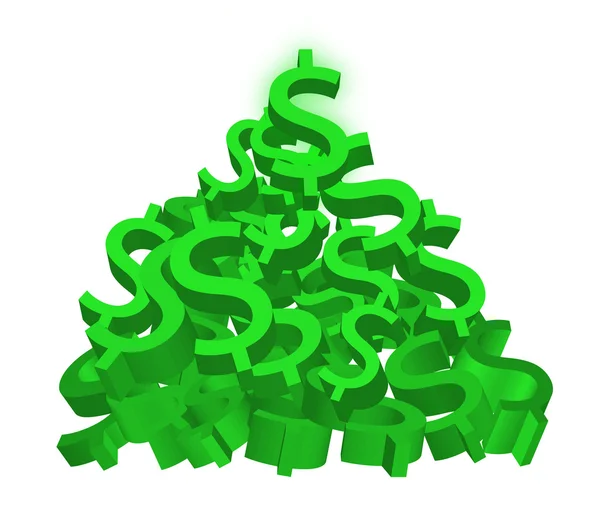 Χρήματα Δολάριο σωρό — Διανυσματικό Αρχείο